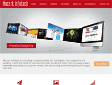 Tablet Screenshot of mozartinfotech.com